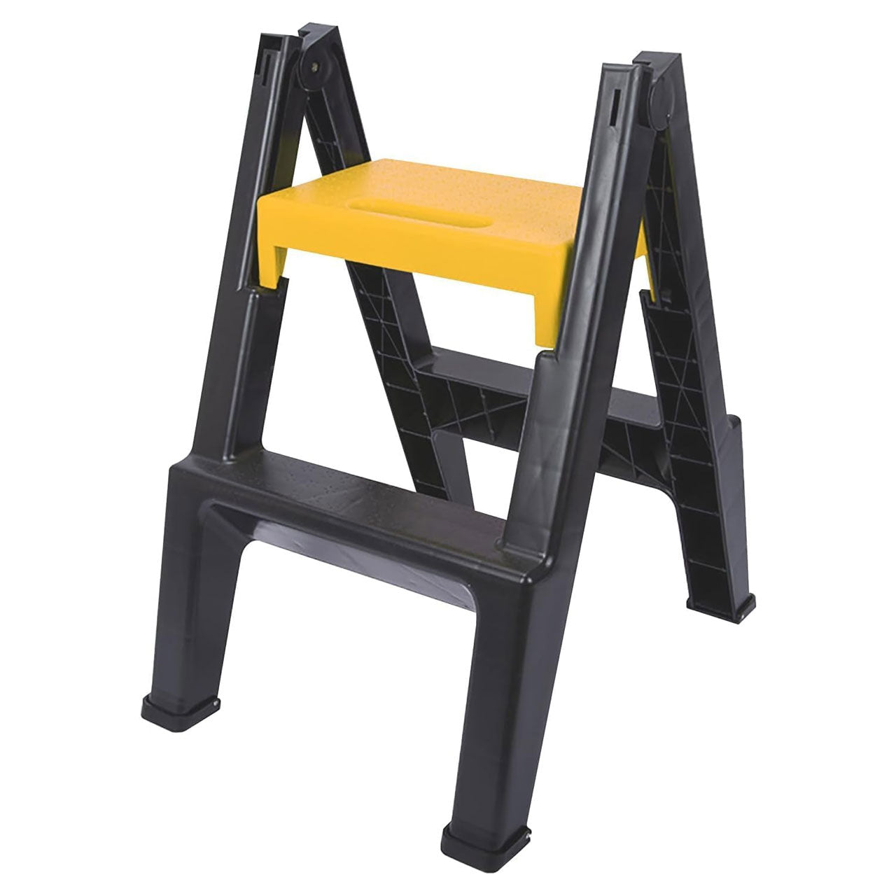 MGT Folding Step Ladder 440lbs – Wide Anti-Slip Portable Stool