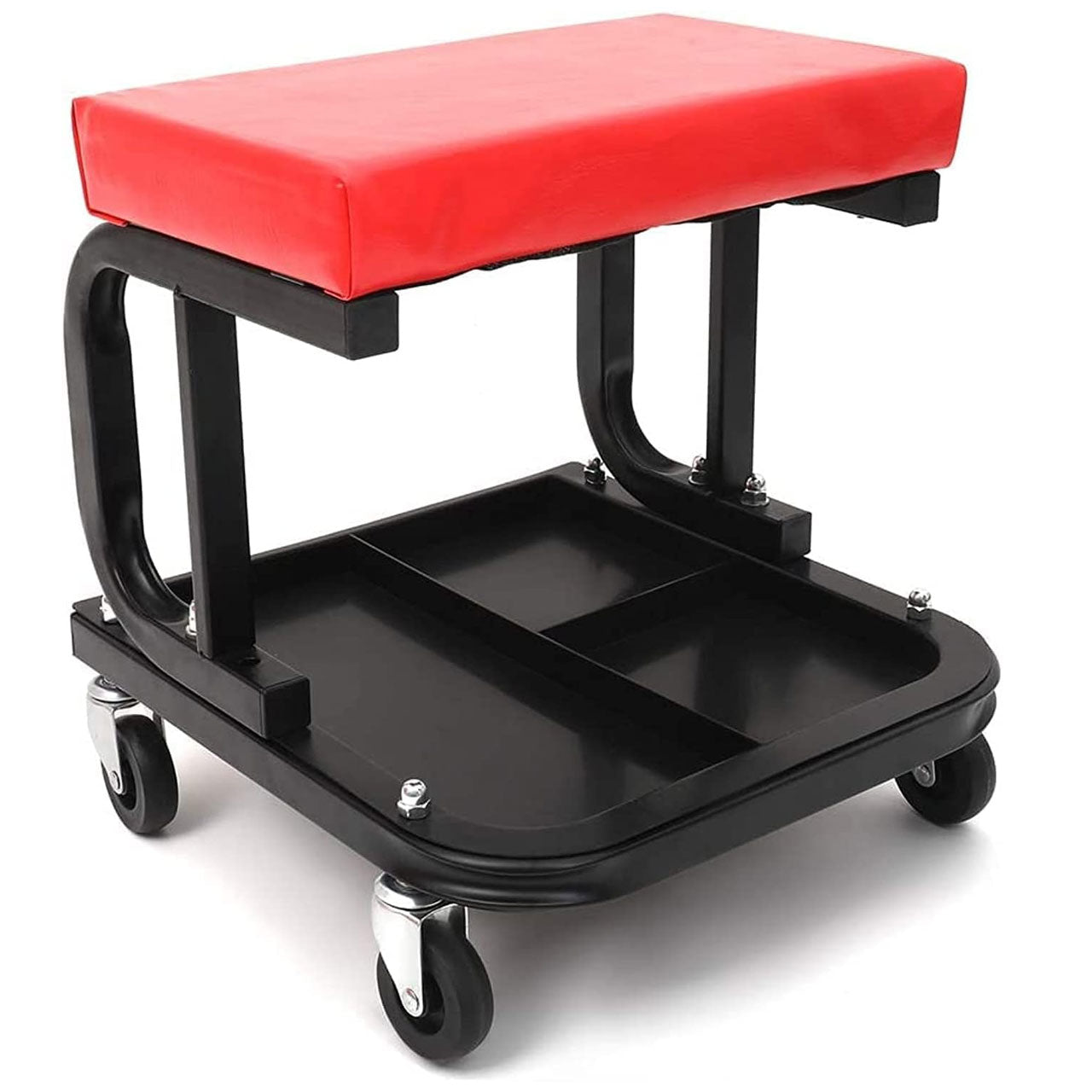Rolling Mechanic Creeper Seat with Tool Tray & Wheels